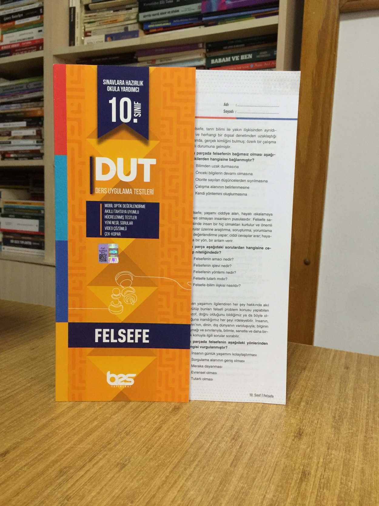10. Sınıf FELSEFE DUT Ders Uygulama Testleri Bes Yayınları