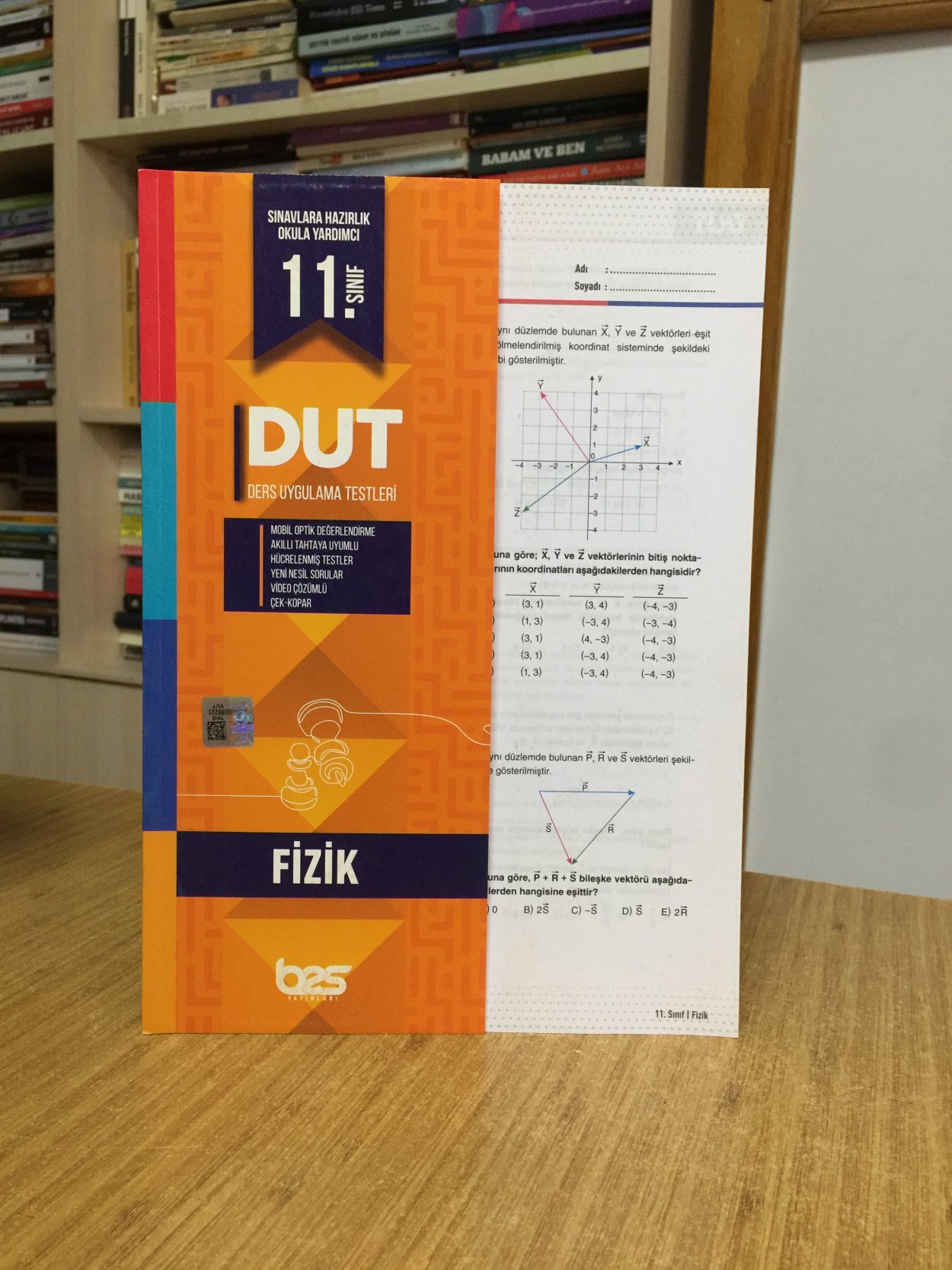 11. Sınıf FİZİK DUT Ders Uygulama Testleri Bes Yayınları