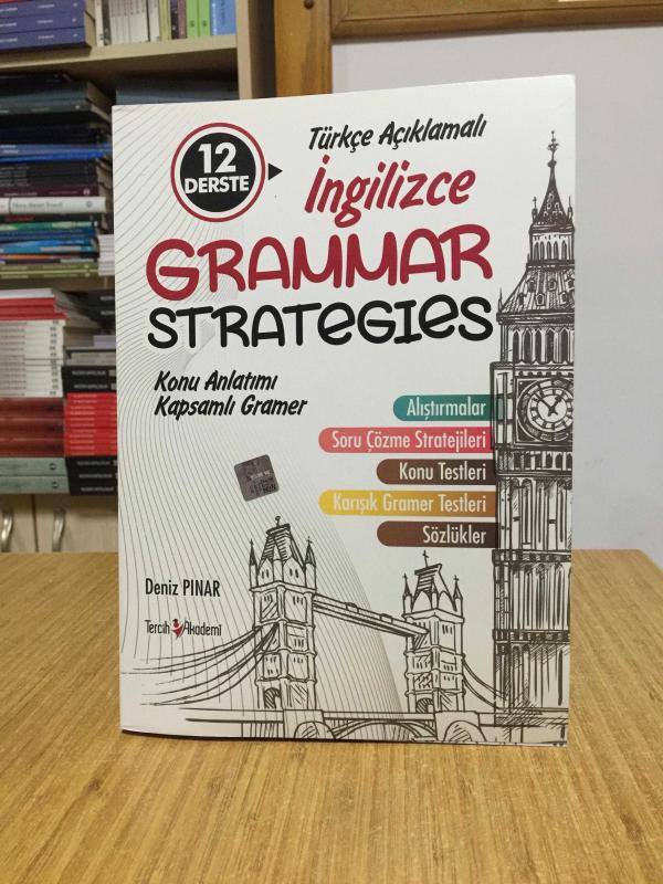 12 Derste Grammer Strategies Türkçe Açıklamalı ve Kapsamlı Gramer Tercih Akademi Yayınları
