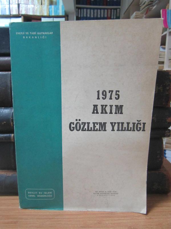 1975 Akım Gözlem Yıllığı