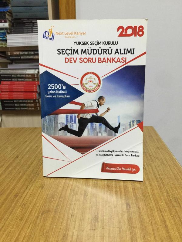 2018 Yüksek Seçim Kurulu (YSK) Seçim Müdürü Alım Dev Soru Bankası Next Kariyer Yayınları
