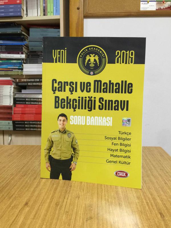 2019 Çarşı ve Mahalle Bekçiliği Sınavı Soru Bankası Data Yayınları