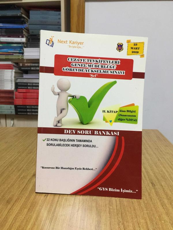 2019 Ceza Ve Tevkifevleri Genel Müdürlüğü GYS Şef Dev Soru Bankası Next Kariyer Yayınları