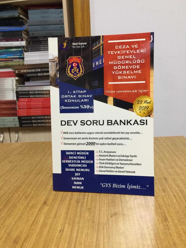 2019 GYS Ceza ve Tevkifevleri Tüm Unvanlar Ortak Alan Dev Soru Bankası Next Kariyer Yayınları