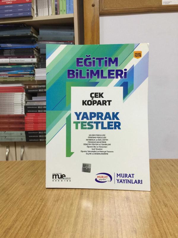 2019 KPSS Eğitim Bilimleri Çek Kopart Yaprak Test Murat Yayınları