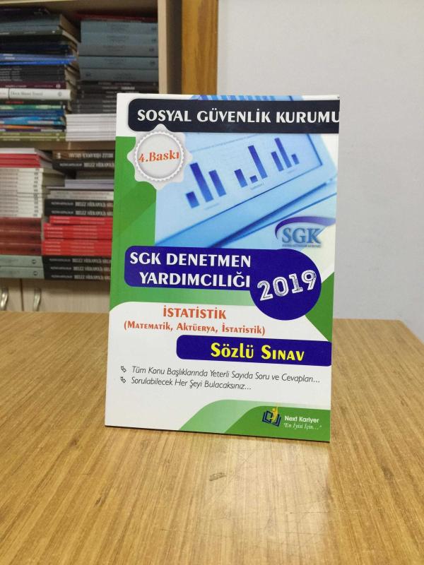 2019 Sosyal Güvenlik Kurumu Başkanlığı SGK Denetmen Yardımcılığı İstatistik Sözlü Sınav Next Kariyer Yayınları