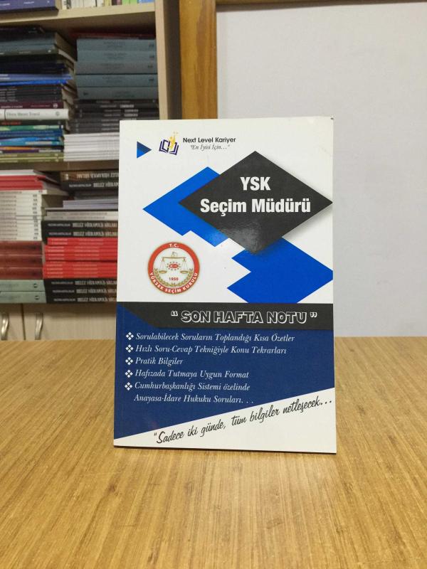 2019 Yüksek Seçim Kurulu (YSK) Seçim Müdürü Alım Süper Not Next Kariyer Yayınları