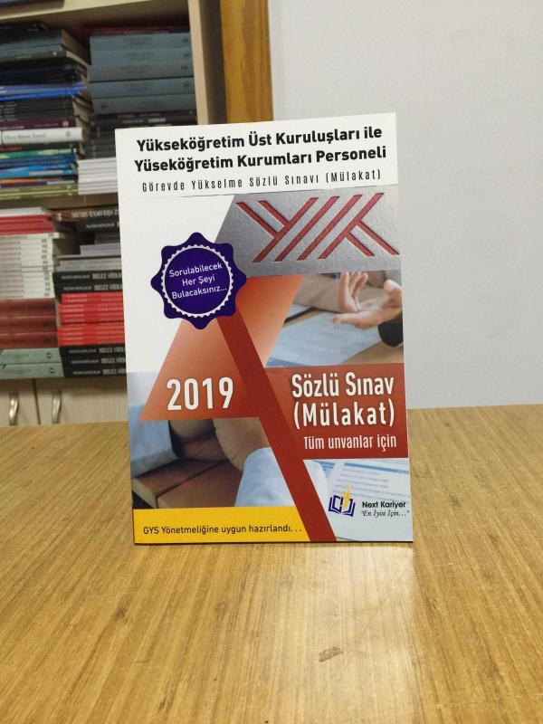 2019 Yükseköğretim Üst Kurumları İle Yükseköğretim Kurumları Personeli Görevde Yükselme Sözlü Sınavı Tüm Ünvanlar İçin Next Kariyer Yayınları