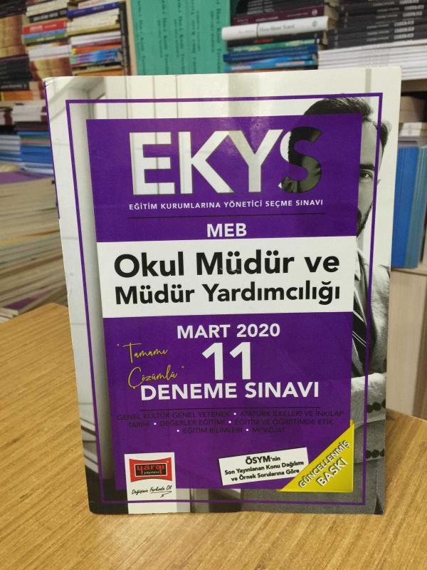 2020 EKYS MEB Okul Müdür ve Müdür Yardımcılığı Tamamı Çözümlü 11 Deneme Sınavı Yargı Yayınları