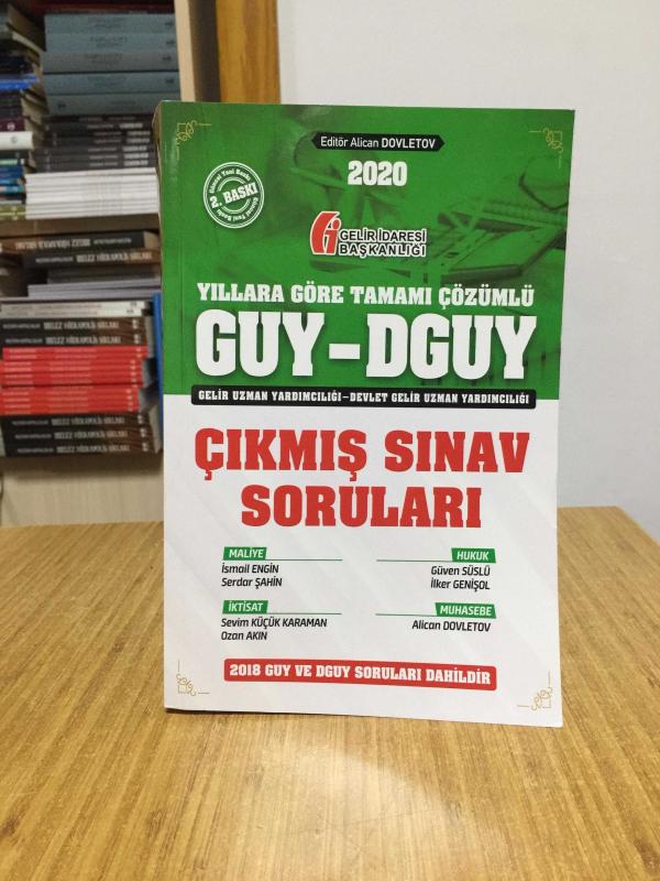 2020 GUY DGUY Gelir Uzman Yardımcılığı Çıkmış Sınav Soruları 4. Baskı Alican Dovletov