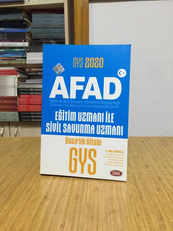 2020 GYS AFAD Eğitim Uzmanı İle Sivil Savunma Uzmanı Hazırlık Kitabı Data Yayınları