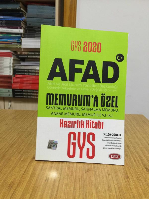 2020 GYS AFAD Memuruma Özel Hazırlık Kitabı Data Yayınları