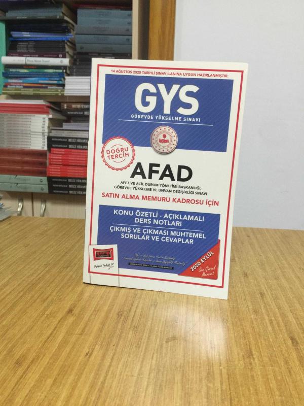 2020 GYS AFAD Satın Alma Memuru Kadrosu İçin Konu Özetli Çıkmış ve Çıkması Muhtemel Sorular Yargı Yayınları