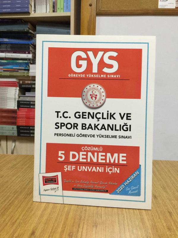 2020 GYS T.C. Gençlik ve Spor Bakanlığı Şef Unvanı İçin Çözümlü 5 Deneme Yargı Yayınları