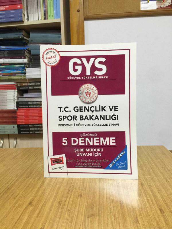 2020 GYS T.C. Gençlik ve Spor Bakanlığı Şube Müdürü Unvanı İçin Çözümlü 5 Deneme Yargı Yayınları