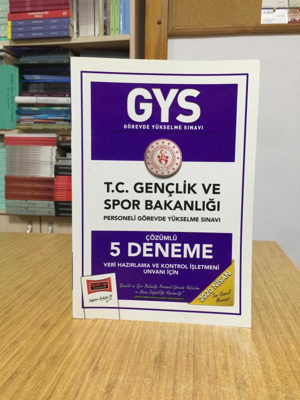 2020 GYS T.C. Gençlik ve Spor Bakanlığı Veri Hazırlama ve Kontrol İşletmeni Unvanı İçin Çözümlü 5 Deneme Yargı Yayınları