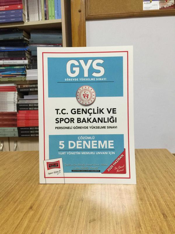 2020 GYS T.C. Gençlik ve Spor Bakanlığı Yurt Yönetim Memuru Unvanı İçin Çözümlü 5 Deneme Yargı Yayınları