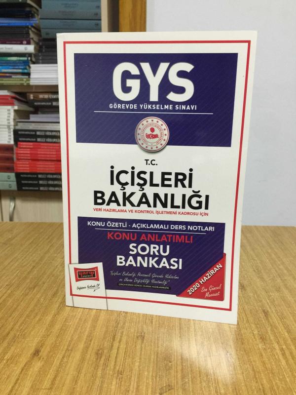 2020 GYS T.C. İçişleri Bakanlığı Veri Hazırlama ve Kontrol İşletmeni Kadrosu İçin Konu Anlatımlı Soru Bankası Yargı Yayınları