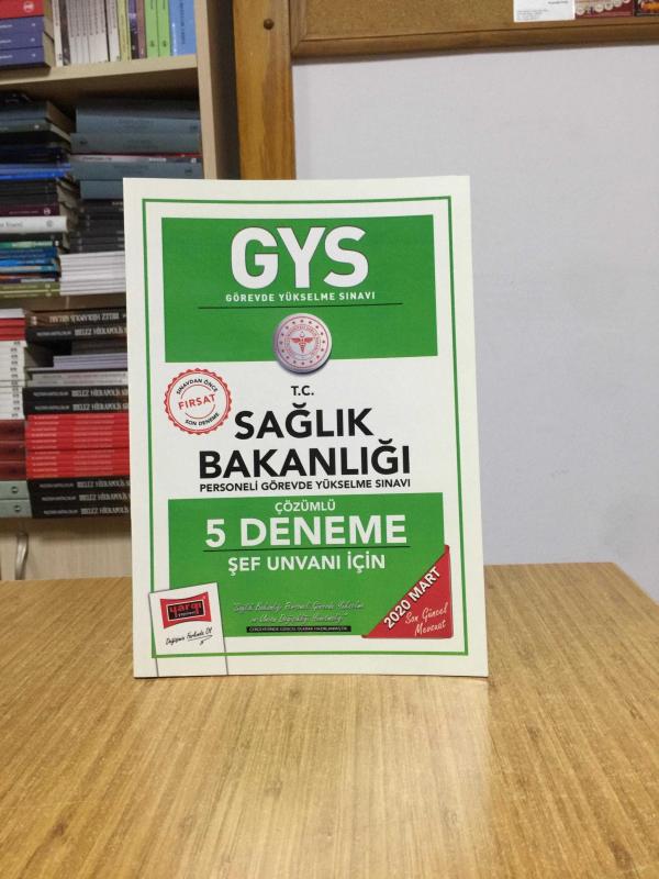 2020 GYS T.C. Sağlık Bakanlığı Şef Unvanı İçin Çözümlü 5 Deneme Yargı Yayınları