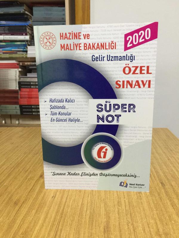 2020 Hazine ve Maliye Bakanlığı Gelir Uzmanlığı Özel Sınavı Süper Not Next Kariyer Yayınları