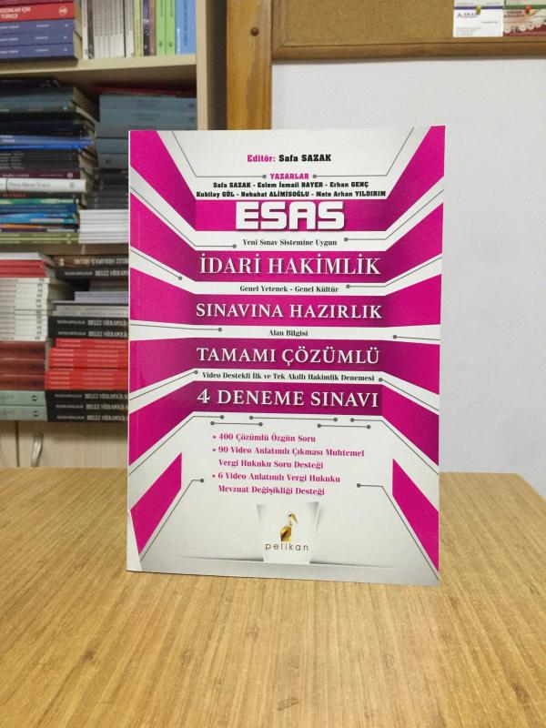 2020 İdari Hakimlik Esas Tamamı Çözümlü 4 Deneme Sınavı Pelikan Yayınları