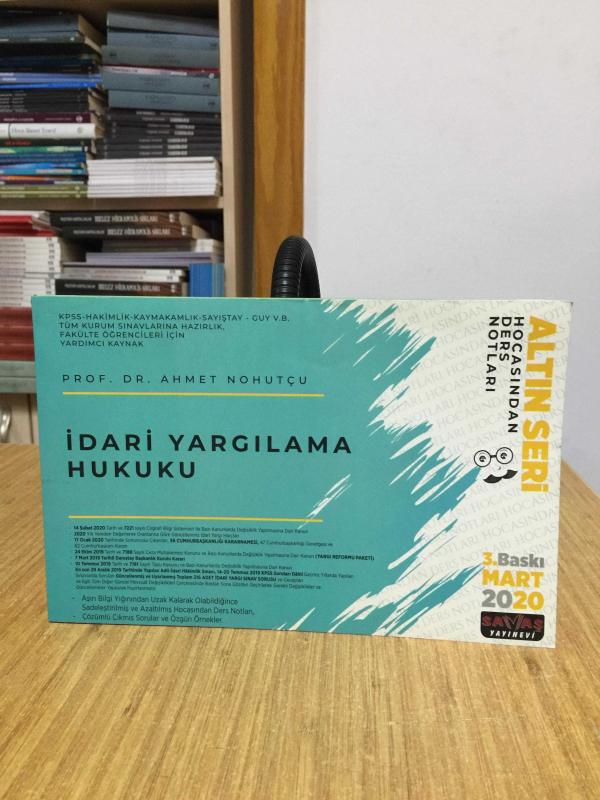 2020 İdari Yargılama Hukuku Hocasından Ders Notları Savaş Yayınevi