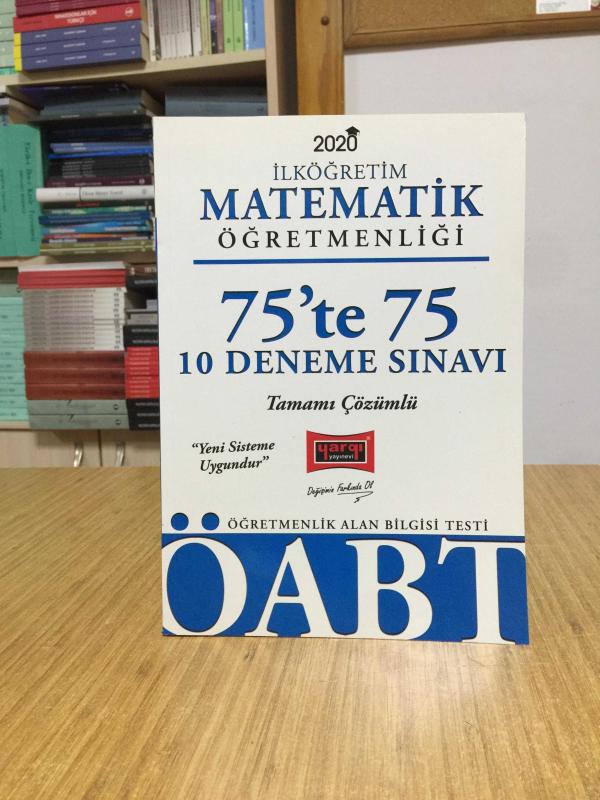 2020 ÖABT İlköğretim Matematik Öğretmenliği 75'te 75 Tamamı Çözümlü 10 Deneme Sınavı Yargı Yayınları