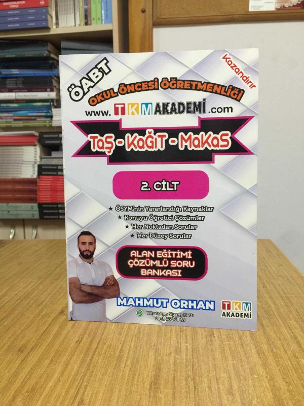 2020 ÖABT Okul Öncesi 2. Cilt Alan Eğitimi Soru Bankası Çözümlü Taş Kağıt Makas TKM Akademi