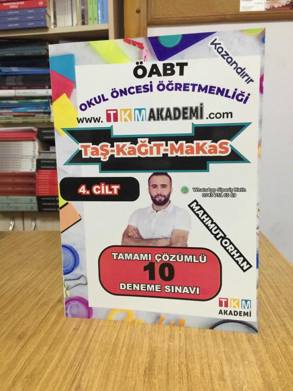 2020 ÖABT Okul Öncesi 4. Cilt 10 Deneme Çözümlü Taş Kağıt Makas TKM Akademi