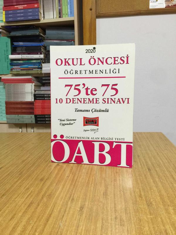 2020 ÖABT Okul Öncesi Öğretmenliği 75te 75 Tamamı Çözümlü 10 Deneme Sınavı Yargı Yayınları