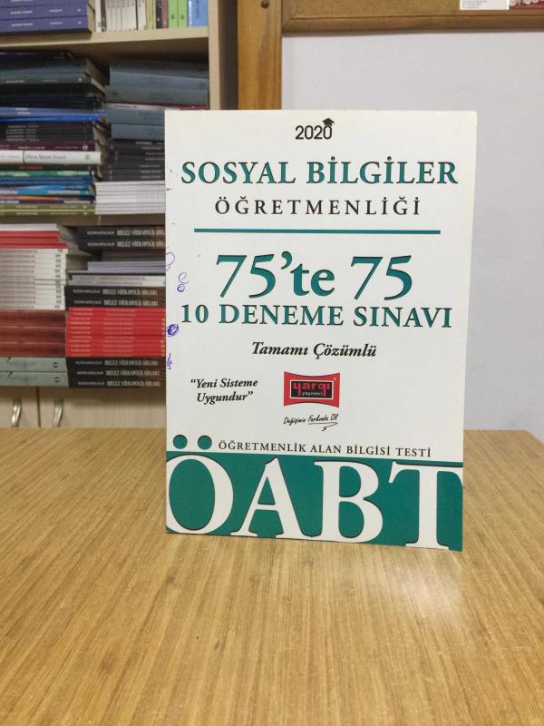 2020 ÖABT Sosyal Bilgiler Öğretmenliği 75'te 75 Tamamı Çözümlü 10 Deneme Sınavı Yargı Yayınları