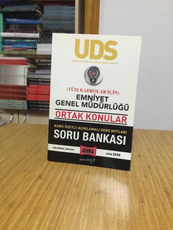2020 UDS Emniyet Genel Müdürlüğü Ortak Konular Tüm Kadrolar İçin Konu Özetli Soru Bankası Yargı Yayınları