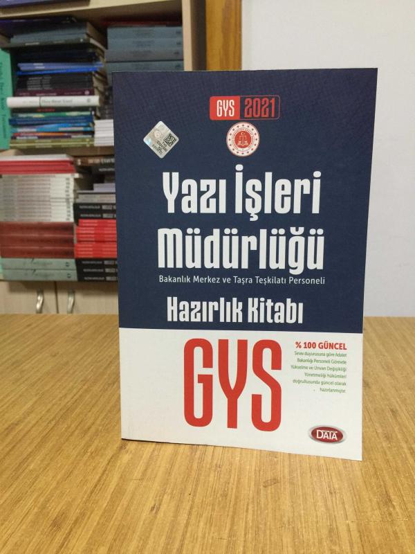 2021 Adalet Bakanlığı Yazı İşleri Müdürlüğü GYS Hazırlık Kitabı Data Yayınları