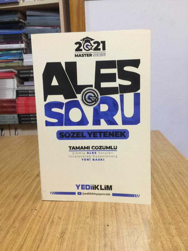 2021 ALES Sözel Yetenek Soru Bankası Master Serisi Yediiklim Yayınları