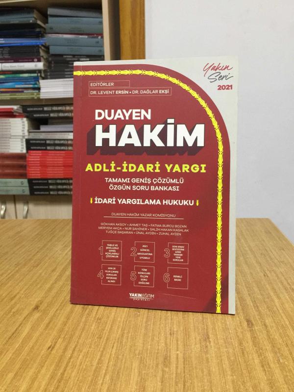 2021 Duayen Hakim Adli-İdari Yargı Tamamı Geniş Çözümlü Özgün Soru Bankası İdari Yargılama Hukuku