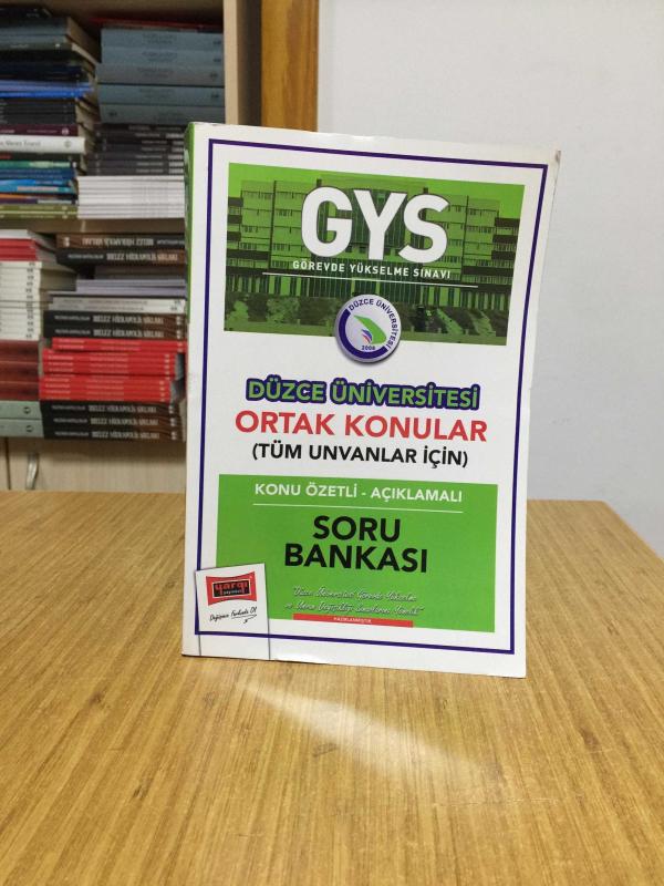 2021 GYS Düzce Üniversitesi Ortak Konular Konu Özetli Açıklamalı Soru Bankası Yargı Yayınları