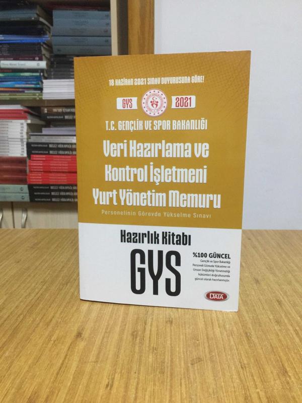 2021 GYS Gençlik ve Spor Bakanlığı Veri Hazırlama ve Kontrol İşletmeni Yurt Yönetim Memuru Hazırlık Kitabı Data Yayınları