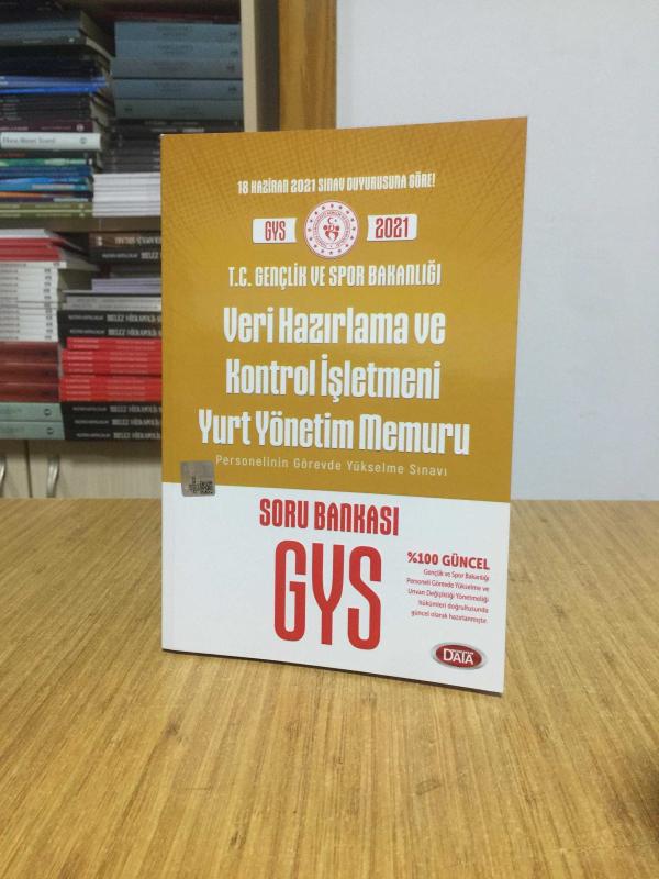 2021 GYS Gençlik ve Spor Bakanlığı Veri Hazırlama ve Kontrol İşletmeni Yurt Yönetim Memuru Soru Bankası Data Yayınları