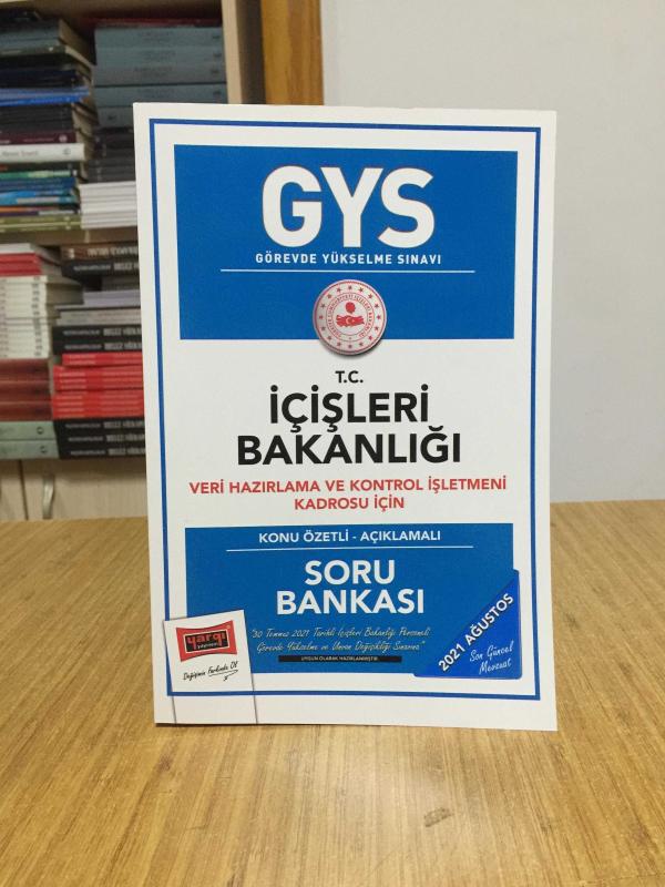 2021 GYS İçişleri Bakanlığı Veri Hazırlama ve Kontrol İşletmeni Konu Anlatımlı Soru Bankası Görevde Yükselme Yargı Yayınları
