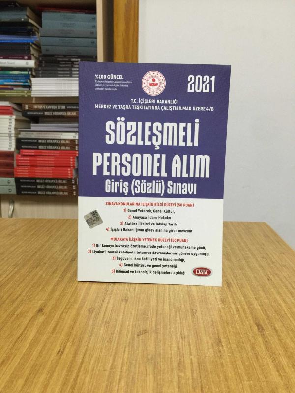 2021 İçişleri Bakanlığı Sözleşmeli Personel Alım Giriş Sınavı Data Yayınları