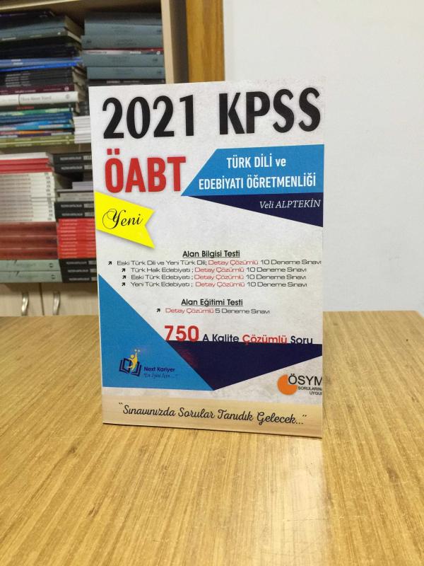 2021 KPSS ÖABT Türk Dili ve Edebiyatı Öğretmenliği 750 A Kalite Çözümlü Soru Next Kariyer Yayınları