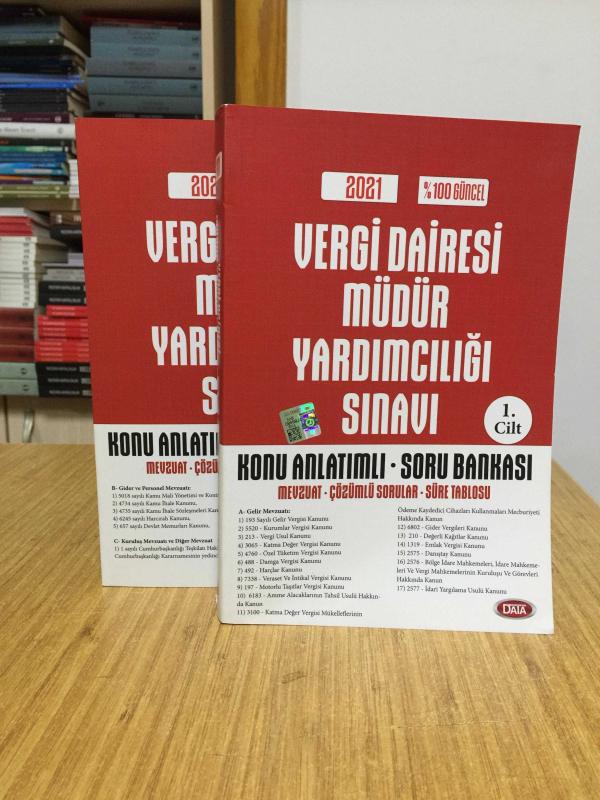 2021 Maliye Bakanlığı Vergi Dairesi Müdür Yardımcılığı Konu Anlatımlı Hazırlık Kitabı 2 CİLT TAKIM Data Yayınları