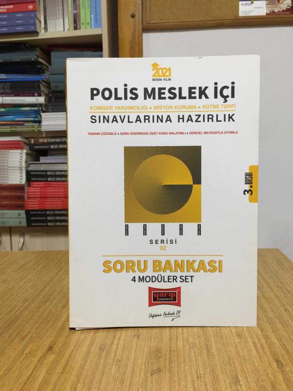 2021 Polis Meslek İçi Sınavlarına Hazırlık Radar Serisi 4 KİTAP Modüler Soru Bankası Seti Yargı Yayınları