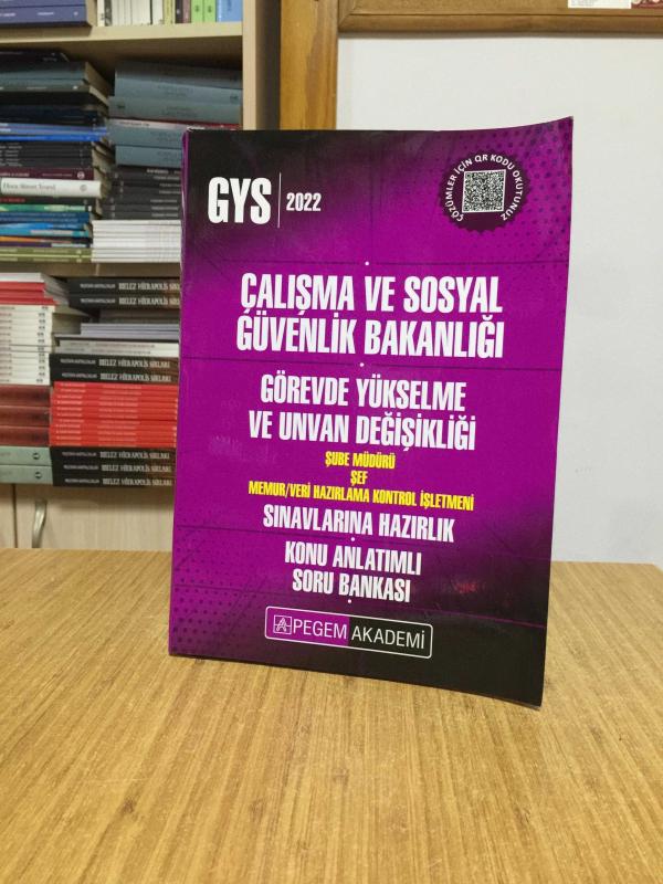 2022 GYS Çalışma ve Sosyal Güvenlik Bakanlığı Konu Anlatımlı Soru Bankası Pegem Yayınları