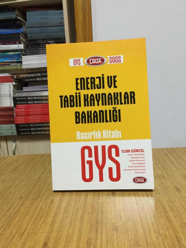 2022 GYS Enerji ve Tabii Kaynaklar Bakanlığı Hazırlık Kitabı Görevde Yükselme Data Yayınları