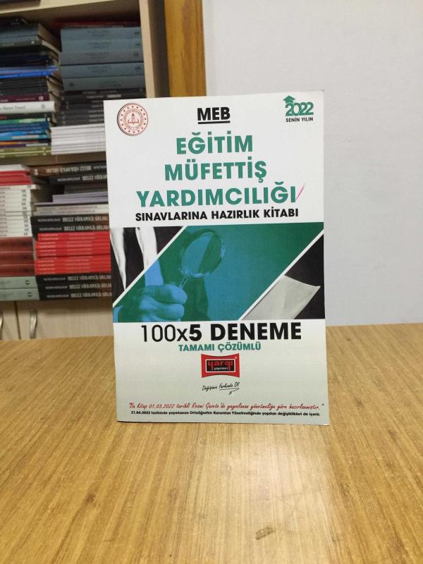 2022 GYS MEB Milli Eğitim Bakanlığı Eğitim Müfettiş Yardımcılığı 100x5 Deneme Çözümlü Görevde Yükselme Yargı Yayınları