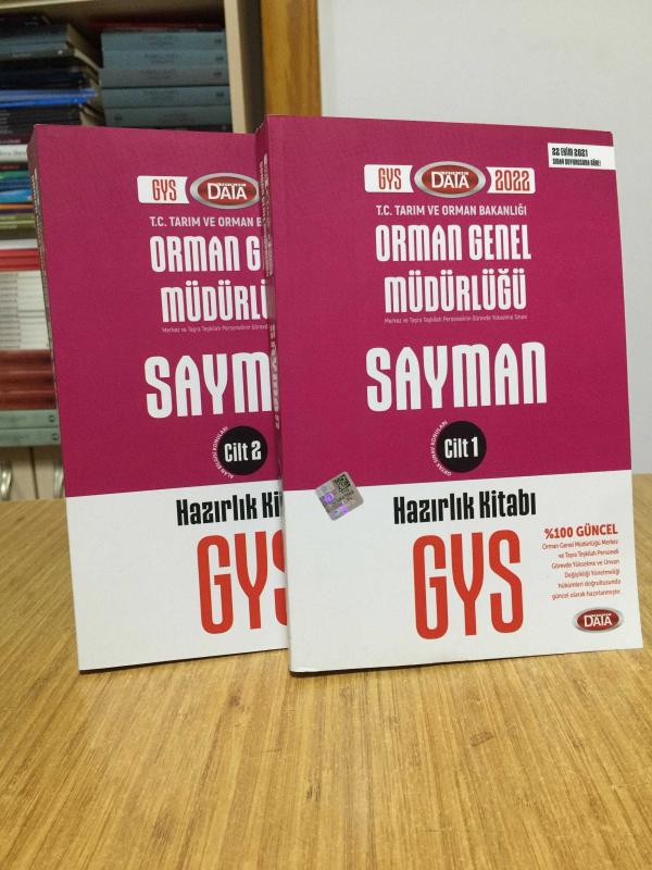 2022 GYS Orman Genel Müdürlüğü Sayman Görevde Yükselme Sınavı Hazırlık Kitabı 2 CİLT TAKIM Data Yayınları