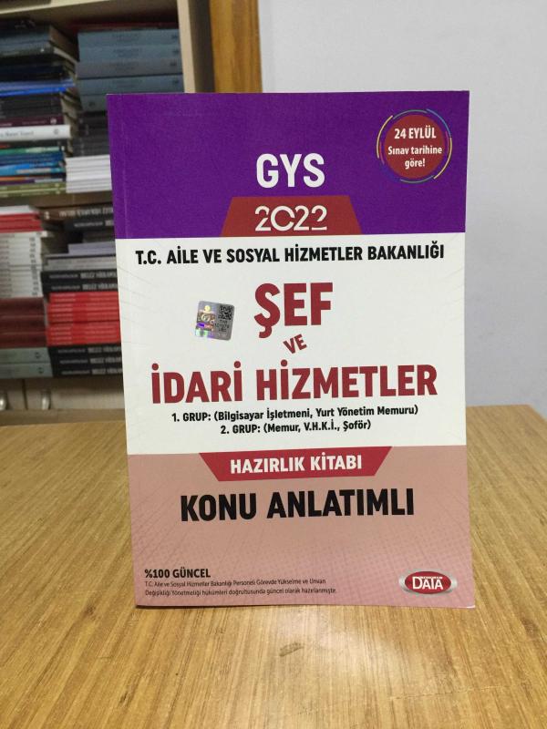 2022 GYS T.C. Aile ve Sosyal Hizmetler Bakanlığı Şef ve İdari Hizmetler Konu Anlatımı Data Yayınları