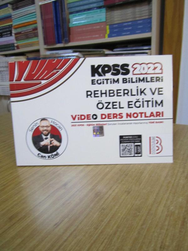 2022 KPSS Eğitim Bilimleri Rehberlik ve Özel Eğitim Video Ders Notları Benim Hocam Yayınları