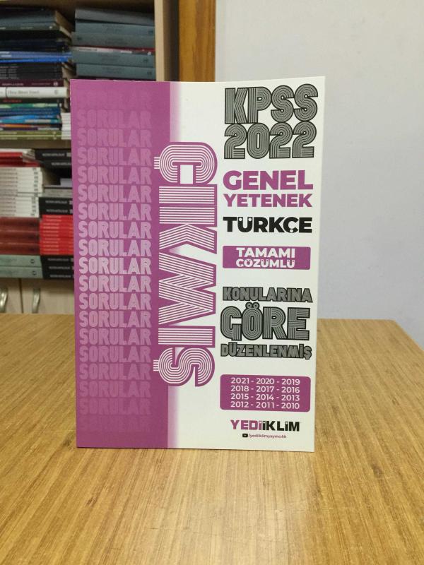 2022 KPSS Genel Yetenek Türkçe Konularına Göre Tamamı Çözümlü Çıkmış Sorular(Son 12 Yıl) Yediiklim Yayınları